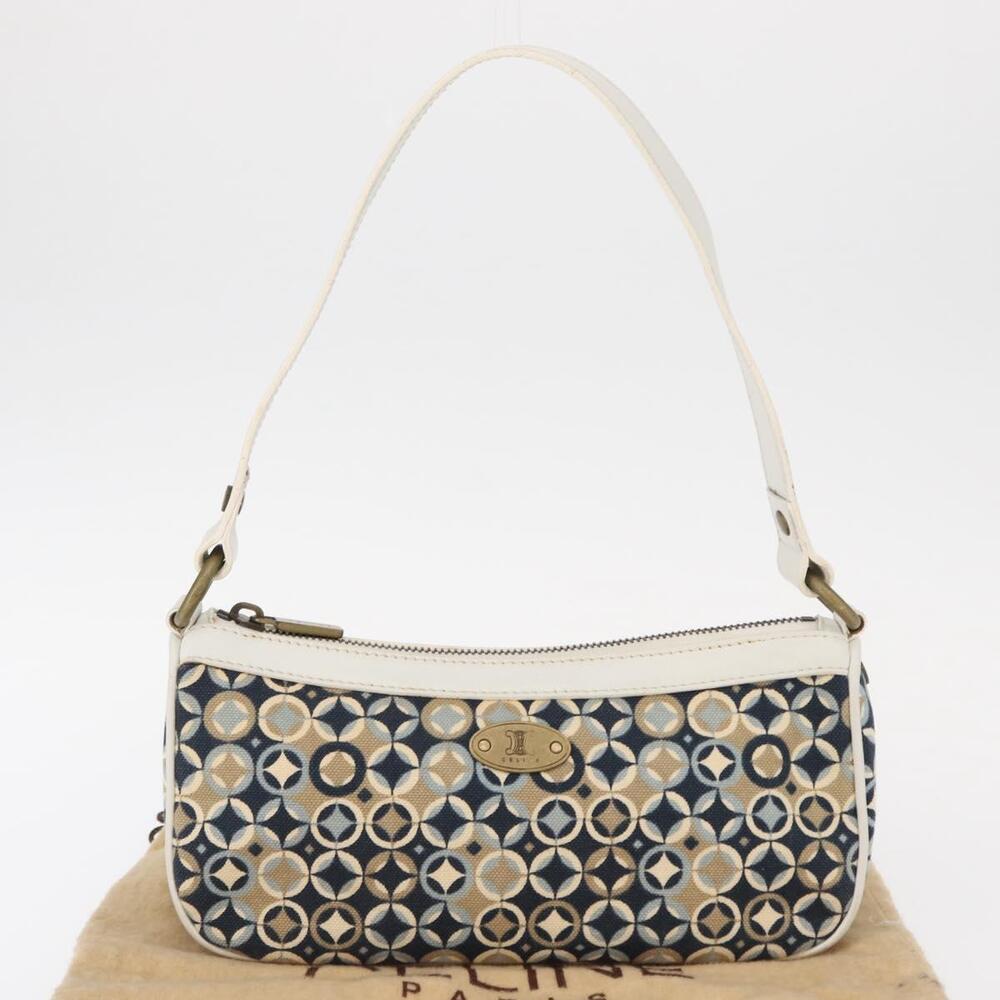 CELINE Accessory Pouch Canvas Navy Auth 154611 - Picture 12 of 16